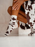 Cow Spots Cotton Ankle Socks
