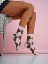 Diamond Vintage Pattern Ankle Socks