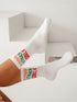 Good Vibes Only Cotton Crew Socks