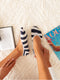 Stripes Patterned Ballerina Ankle Socks
