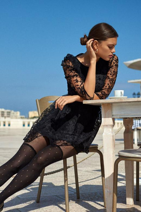 TIGHTS - Zazu S04 Sheer Illusion Thigh-High Tights