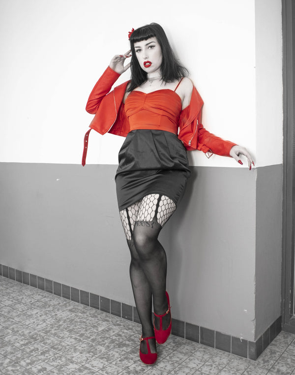 Diamonds and Stripes Sheer Plus Size Tights-Shop Leg Appeal