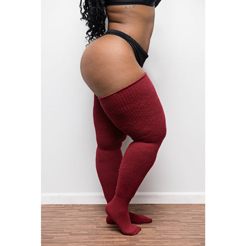 Juicy Plus-Size Thigh Socks-Shop Leg Appeal