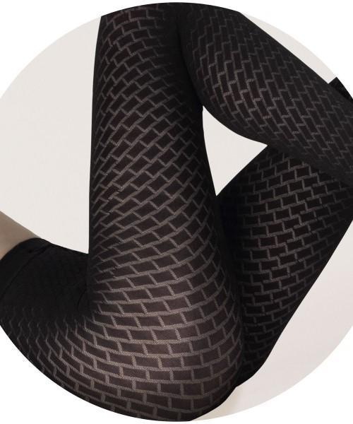Brick Way Sheer Patterned Tights-Shop Leg Appeal