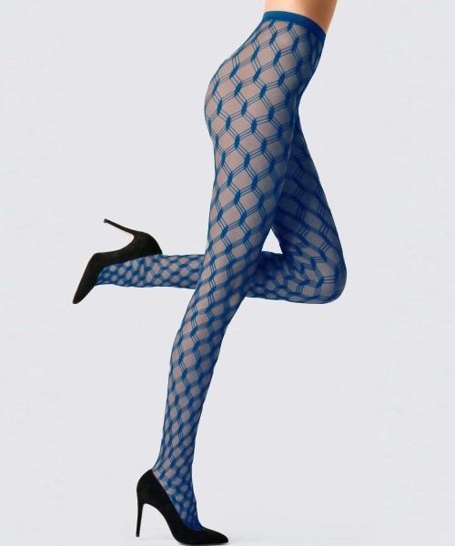 Simply Joshimo Leopard Patterned Black Footless Fishnet Tights